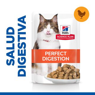 Hill’s Science Plan Adult Perfect Digestion Pollo comida húmeda para gatos